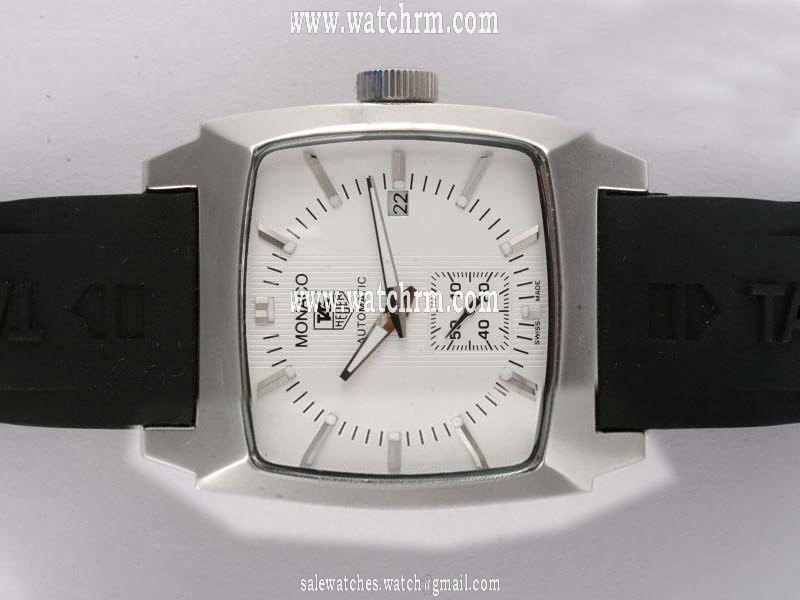 TAG Heuer Monaco Monaco Sixty Nine Automatic White Dial Rectangle Watch