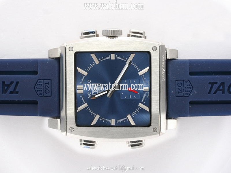 TAG Heuer Monaco WW2115.FC6172 Stainless Steel Bezel Mens Quartz Chronograph Watch