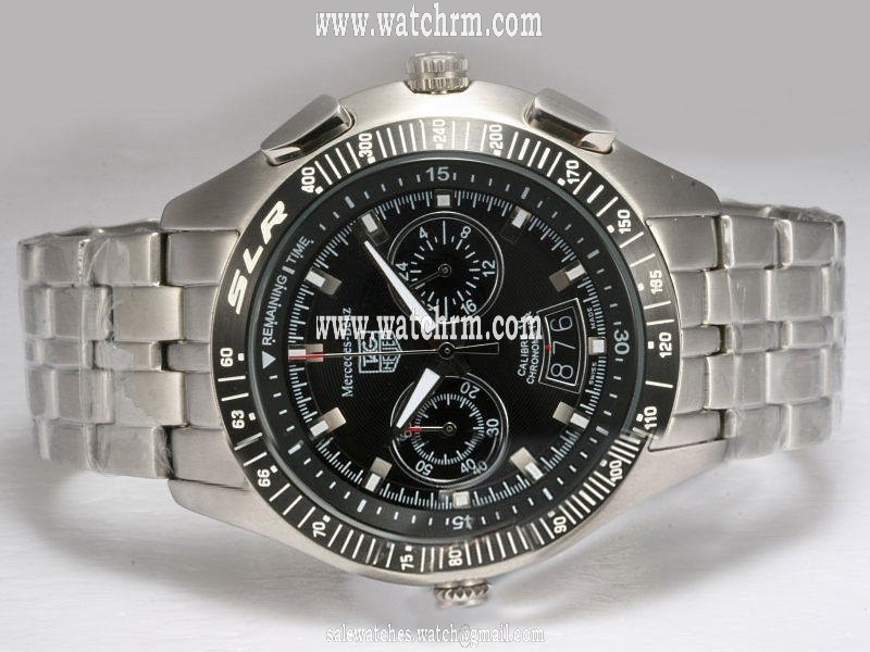 TAG Heuer Tag Heuer SLR CAG2111.BA0253 PVD Bezel Stainless Steel Case Black Dial Watch