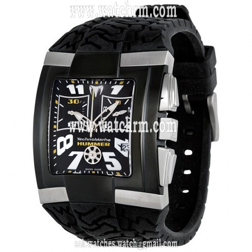 Technomarine Hummer Black Dial Stainless Steel Men's Watch XSMSH