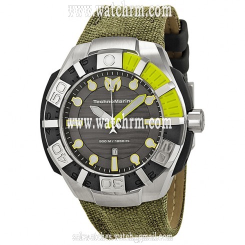 Technomarine Black Reef Grey Dial Stainless Steel Men's Watch 512002