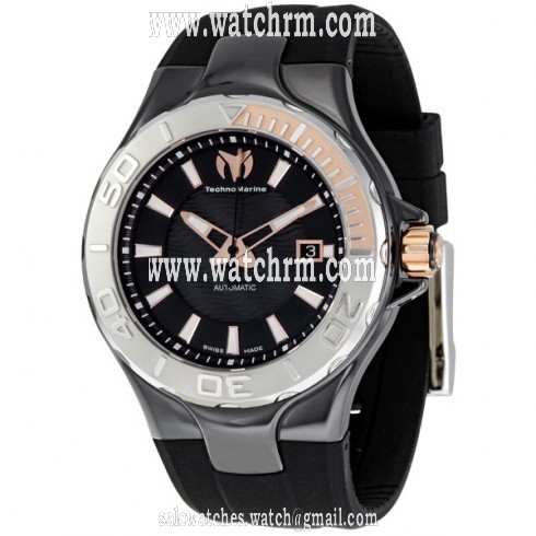 Technomarine Cruise Ceramic Black Dial Automatic Men's Watch 110035