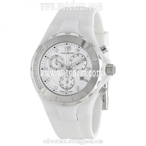 Technomarine Cruise Ceramic White Dial Chronograph Unisex Watch 110030