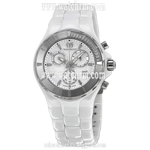 Technomarine Cruise Ceramic Chronograph White Dial Unisex Watch 110030C