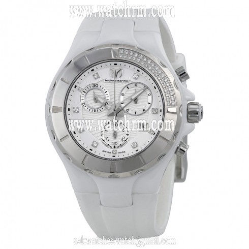 Technomarine Cruise Ceramic White Dial Chronograph Unisex Watch 110031