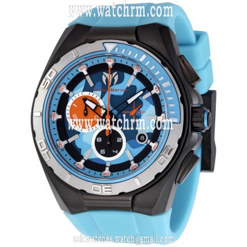 TechnoMarine Cruise Chronograph Blue Camouflage Dial Men's Watch 110071