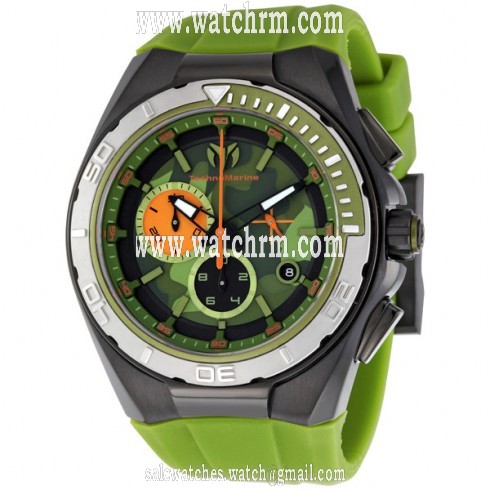TechnoMarine Cruise Chronograph Green Camouflage Dial Men's Watch 110070