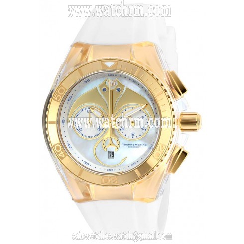 Technomarine Cruise Dream Chronograph White Dial White Silicone Unisex Watch 115004