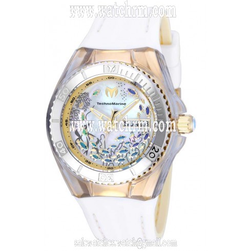 Technomarine Cruise Dream Mother of Pearl Dial White Silicone Ladies Watch 115117