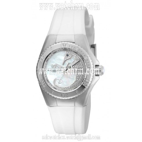 Technomarine Cruise Dream Mother of Pearl White Silicone Ladies Watch 115206
