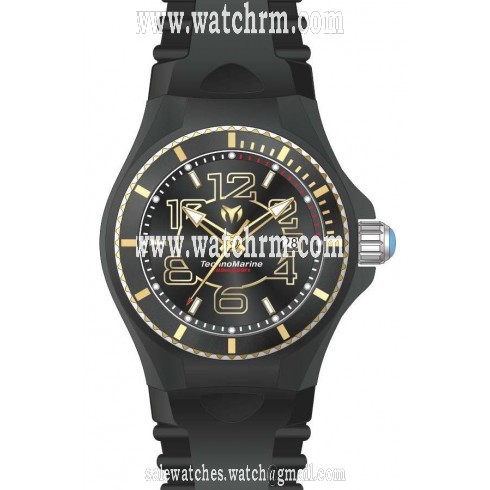 Technomarine Cruise JellyFish Black Dial Black Silicone Ladies Watch 115131