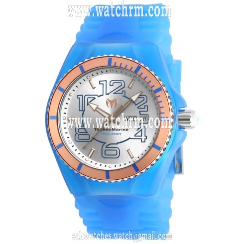 Technomarine Cruise JellyFish Silver Dial Blue Silicone Men's Watch 115146