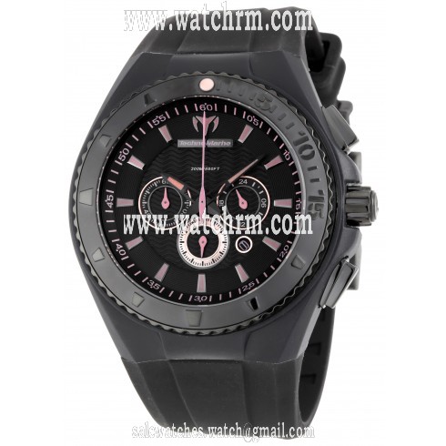Technomarine Cruise Night Vision Chrono Black And Coral Men's Watch 109046