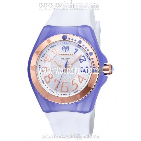Technomarine Cruise Original Silver Dial White Silicone Ladies Watch 115229