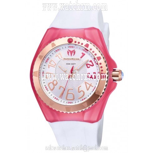 Technomarine Cruise Original Silver Dial White Silicone Ladies Watch 115231