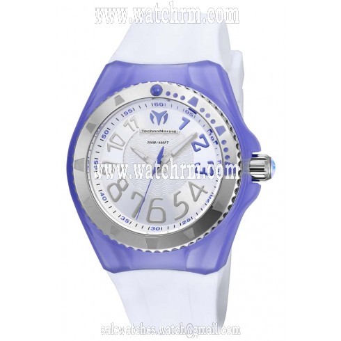 Technomarine Cruise Original Silver Dial White Silicone Men's Watch 115223