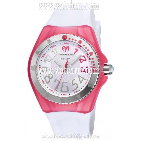 Technomarine Cruise Original Silver Dial White Silicone Men's Watch 115225