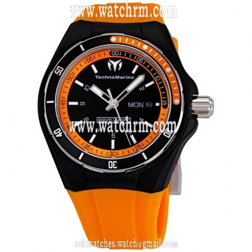 Technomarine Cruise Sport Black and Orange Men's Watch 111016