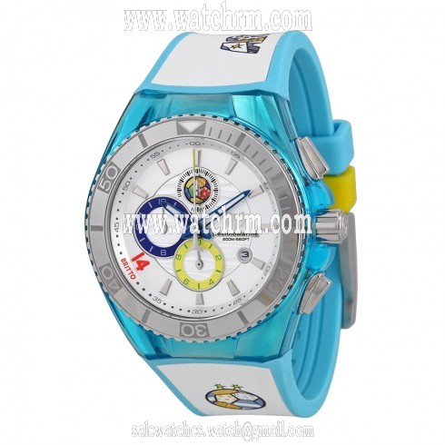 Technomarine Cruise Tribute Argentina Edition By Britto Argentina White Dial Blue Silicone Unisex Watch 114023G