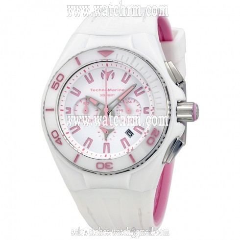 Technomarine Cruise Vision II White Dial White Rubber Ladies Watch 113012