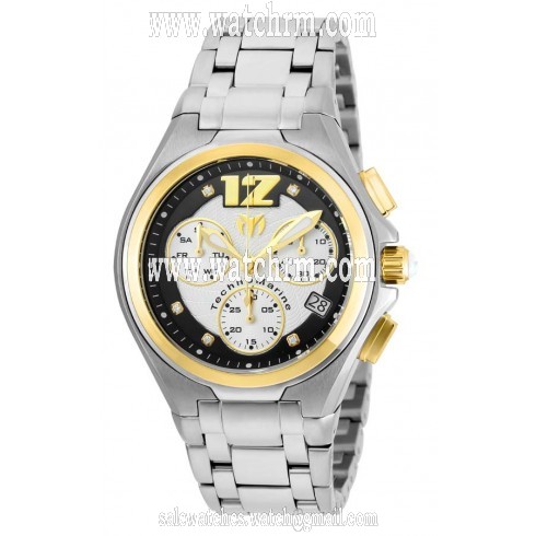 Technomarine Manta Neo Classic Chronograph Black and Silver Dial Men's Watch 215010