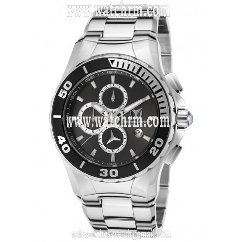 Technomarine Sea Manta Chronograph Black Dial Stainless Steel Men's Watch 215043