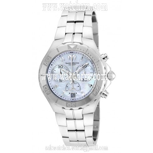 Technomarine Sea Pearl Chronograph Mother of Pearl Dial Stainless Steel Men's Watch 715014