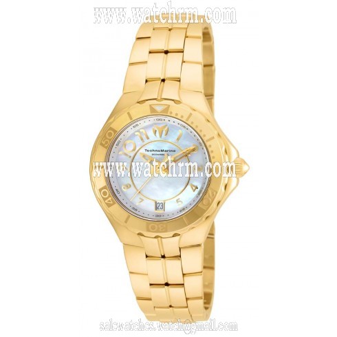 Technomarine Sea Pearl Mother of Pearl Dial 18kt Gold-plated Ladies Watch 715009