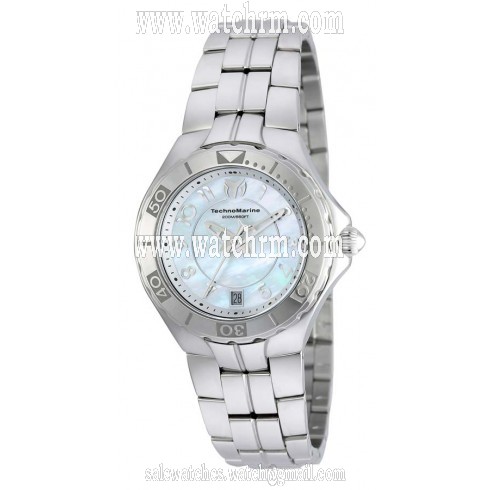 Technomarine Sea Pearl Oyster Mother of Pearl Dial Stainless Steel Ladies Watch 715012