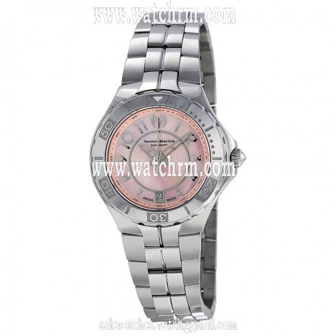 Technomarine Sea Pearl Pink Dial Stainless Steel Ladies Watch 713010