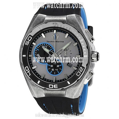 Technomarine Steel Evolution Chronograph Sunray Grey Dial Stainless Steel Men's Watch 112007