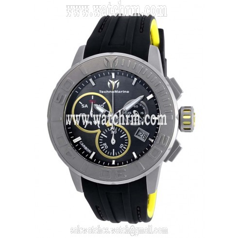 Technomarine Titanium Reef Black Carbon Fiber Dial Black Silicone Men's Watch 515002