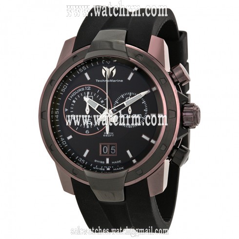 Technomarine UF6 Chronograph Black Dial Brown PVD Men's Watch 612001