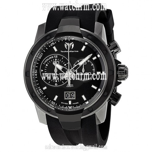 Technomarine UF6 Chronograph Black Dial Gunmetal-Tone PVD Men's Watch 612002