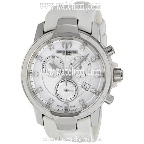 Technomarine UF6 Mother of Pearl Diamond Dial Chronograph Ladies Watch 609011
