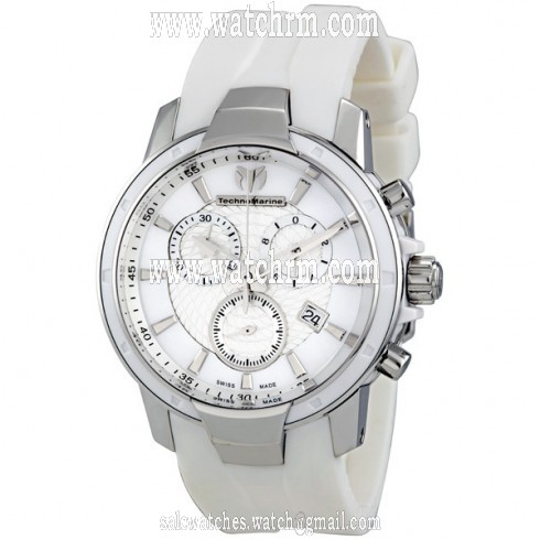Technomarine UF6 White Dial Chronograph Ladies Watch 610007