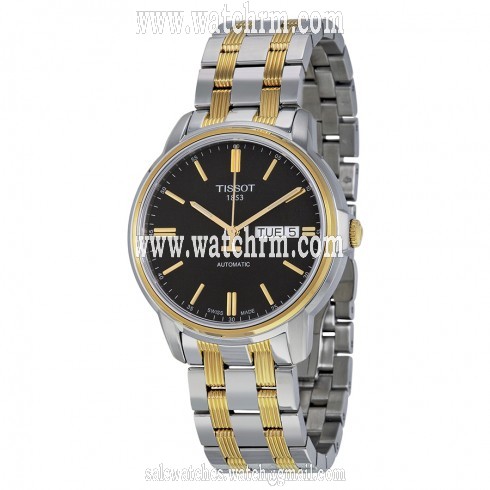 Tissot Automatic III Black Dial Two-tone Ladies Watch T0654302205100