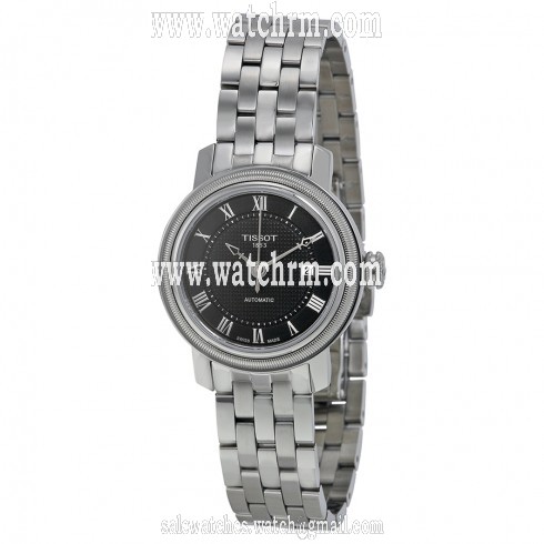 Tissot Bridgeport Lady Black Dial Stainless Steel Ladies Watch T0970071105300
