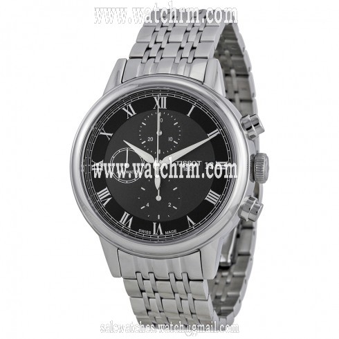 Tissot Carson Automatic Chronograph Black Dial Stainless Steel Men's Watch T0854271105300