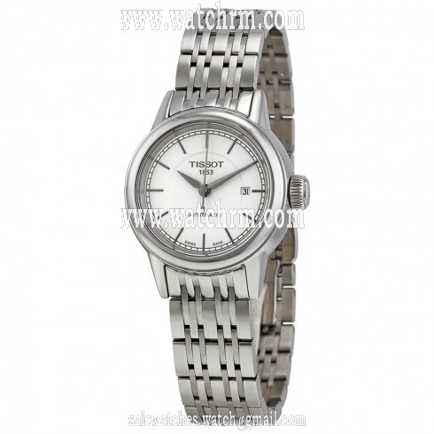 Tissot Carson Automatic White Dial Two-tone Ladies Watch T0852072201100
