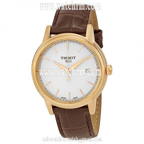 Tissot Carson White Dial Brown Leather Men's Watch T0854103601100