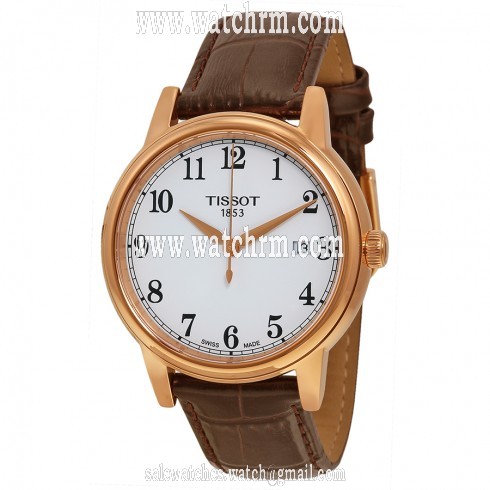 Tissot Carson White Dial Brown Leather Men's Watch T0854103601200
