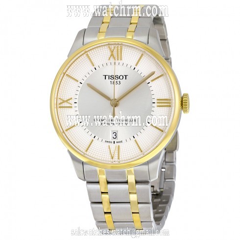 Tissot Chemin Des Tourelles Powermatic 80 Silver Dial Two-tone Men's Watch T0994072203800