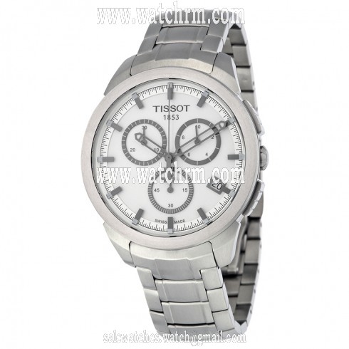 Tissot Chronograph Silver Dial Titanium Men's Watch T0694174403100