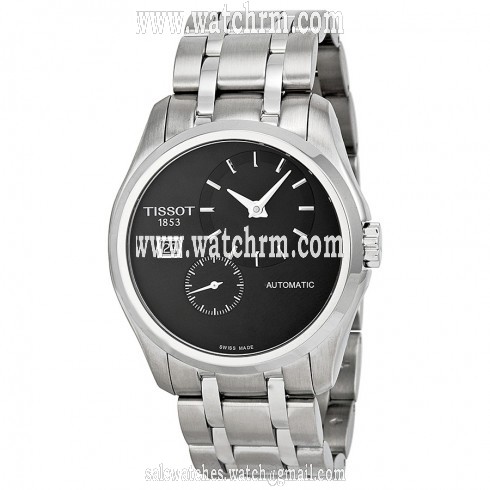 Tissot Couturier Automatic Black Dial Stainless Steel Men's Watch T0354281105100