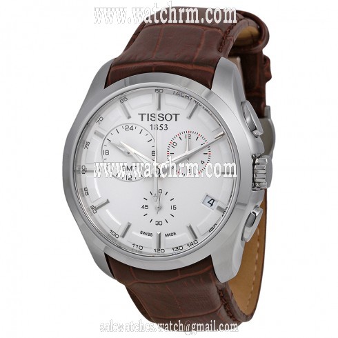 Tissot Couturier GMT White Dial Men's Watch T0354391603100