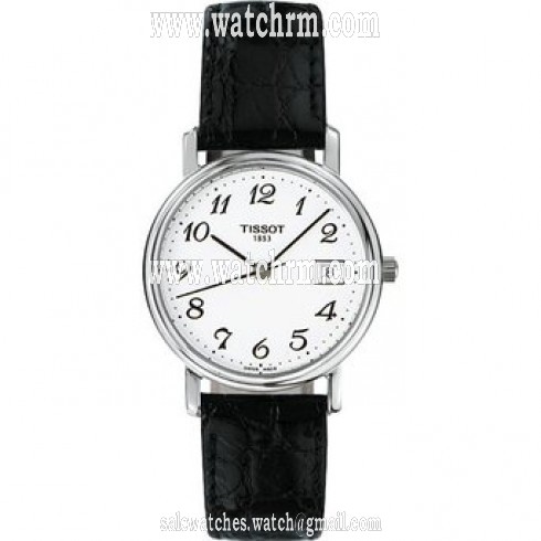 Tissot Desire White Dial Black Leather Ladies Watch T52.1.121.12
