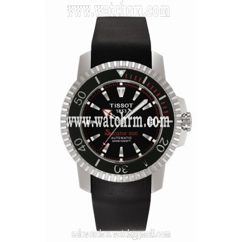 Tissot Diver Seastar Steel Black Rubber Automatic Men's Watch T19.1.593.51