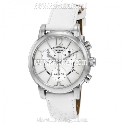 Tissot Dressport Mother Of Pearl Dial White Synthetic Ladies Sports Watch T0502171711700