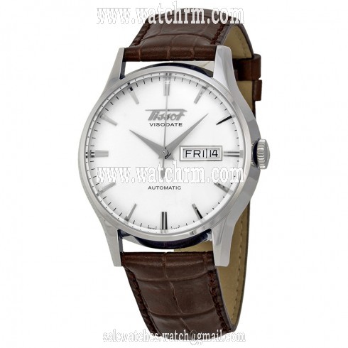 Tissot Heritage Visodate Automatic Silver Dial Brown Leather Men's Watch T019.430.16.031.01